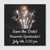 White and Gold Fireworks II Patriotic Celebration