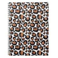 White and Gold Foil Cheetah - Leopard Muster