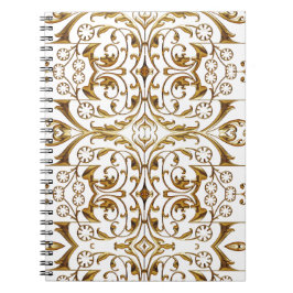 White and Gold Luxury Notebook Notizblock