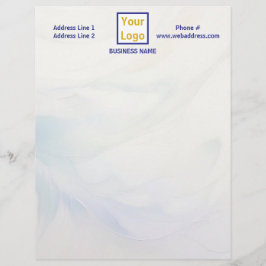 White and Icy Blue Smoke Briefbogen