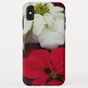White and Red Poinsettias II Weihnachtsfeiertage Case-Mate iPhone Hülle