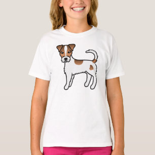 White and Tan Rough Coat Parson Russell Terrier T-Shirt