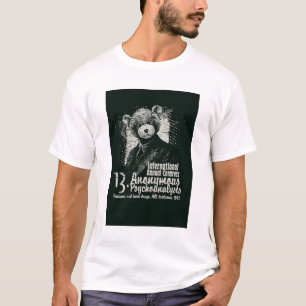 White Anonymous Psychoanalysts Teddy Bear Graphic T-Shirt