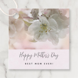 White Apple Blossom Fotograf Muttertag Geschenkanhänger