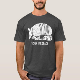 White Armadillo Personalisiert Graphic T-Shirt