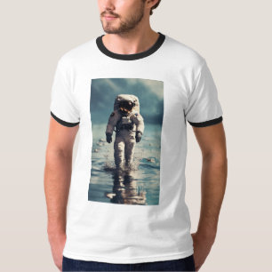"White Astronaut Graphic T-Shirt: Stellar Style an T-Shirt