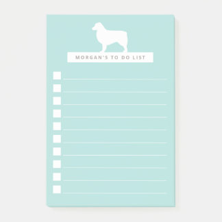 White Aussie | Personalisiert zu erledigende Liste Post-it Klebezettel