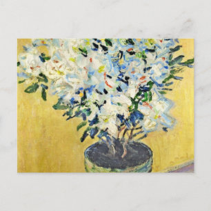 White Azaleas in a Pot - Claude Monet Postkarte
