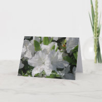 White Azaleas Mütter Day Card