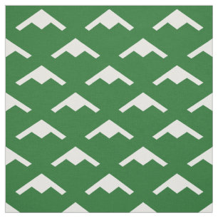 White B-21 Raider Stealth Bomber Muster auf Green Stoff