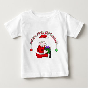 White Baby Elf 1. Weihnachten T-shirt