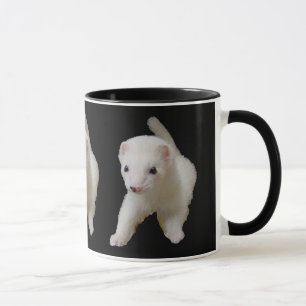 White Baby Ferret Tasse