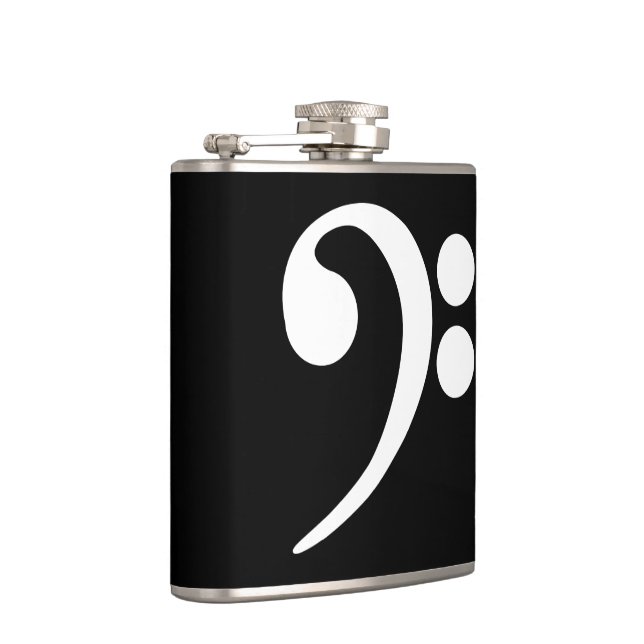 White Bass Clef Flachmann (Rechts)