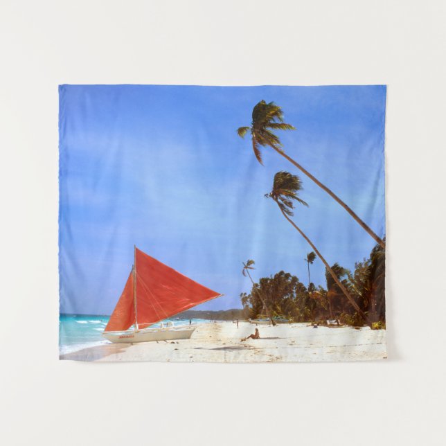 White Beach, Boracay 2. Wandteppich (Vorderseite (Horizontal))