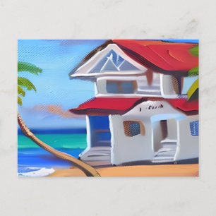 White Beach House   BEHALTEND TOUCH Postkarte