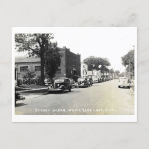 White Bear Lake MN Minnesota Main St Vintage Stil Postkarte