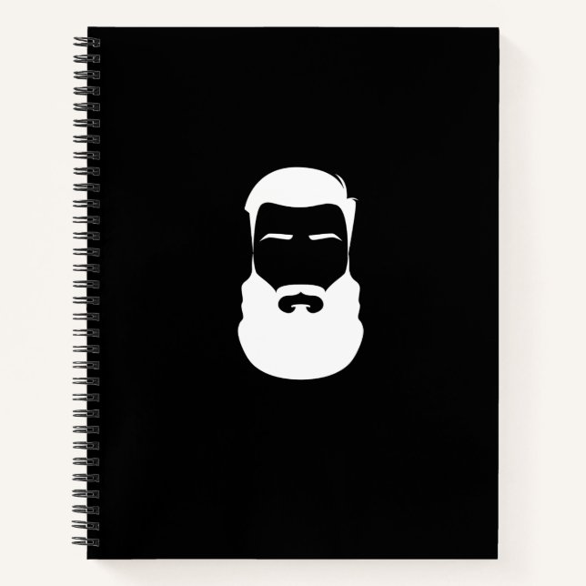 White Beard Spiral Notebook Notizbuch (Vorderseite)