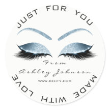 White Beauty Salon Glitzer White Blue Danke