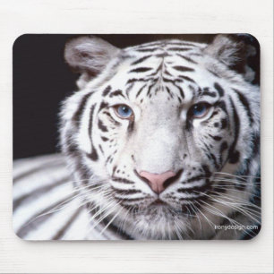 White Bengalisch Tiger Fotografy Mousepad