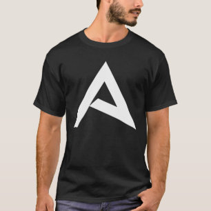 White Big Letter A Alphabet A Hauptstadt Initial S T-Shirt