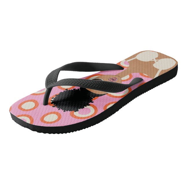 White Bikini Flip Flops (Schrägansicht)