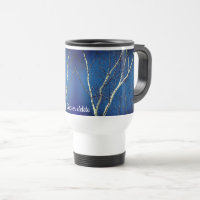 White Birch Tree Blue Sky Personalisiert