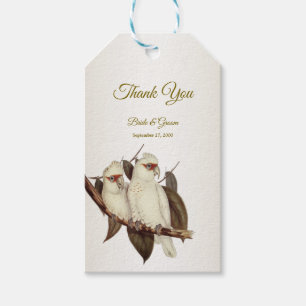 White Birds Wedding-Geschenk-Tag Geschenkanhänger