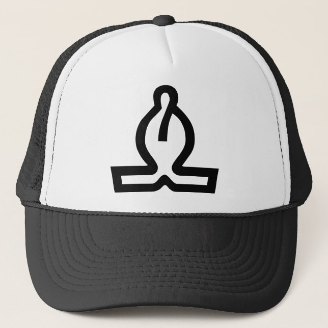 White Bishop Truckerkappe (Vorderseite)
