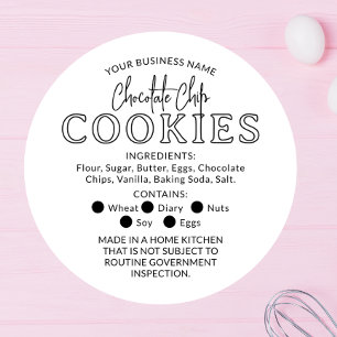 White Black Chocolate Cookies Hütte Law Aufkleber