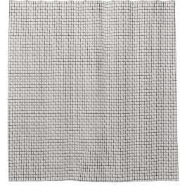 White & Black scandinavian checks  Duschvorhang