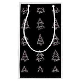 White & Black Tree Geschenktasche Kleine Geschenktüte