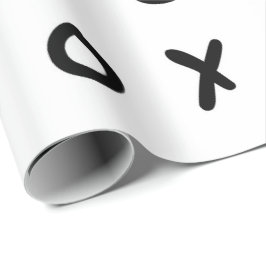 White & Black X O XO X&O's Trendy Niedlich Geschenkpapier