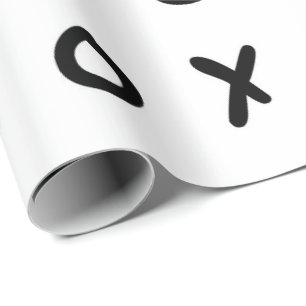 White & Black X O XO X&O's Trendy Niedlich Geschenkpapier