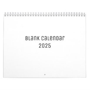 White Blank Calendar Kalender