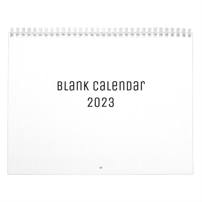 White Blank Calendar Kalender (Titelbild)