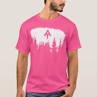 White Blaze Appalachian at Trail Minimalistisch Pi T-Shirt