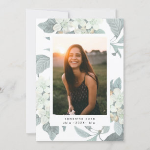 White Blossom Blume Foto University Grad Ankündigung