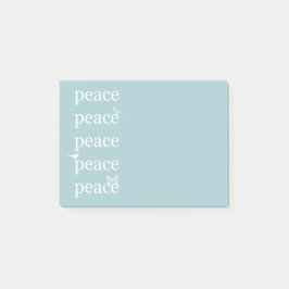 White Blue Peace inspiriert Vögel Butterfly Post-it Klebezettel