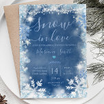 White Blue Snow in Liebe Snowflake Brautparty Einladung<br><div class="desc">Winter White Blue Schnee in Liebe Snowflake Bridal Dusche Einladung Schnee in Liebe Schneeflocken Winter Paare Dusche Einladung Winter Weiß Blau</div>