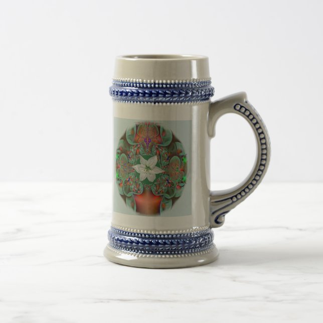White Blume Bouquet Tasse (Rechts)