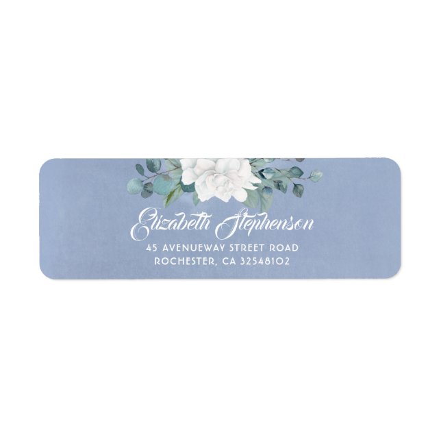 White Blume Dusty Blue Wedding (Vorne)