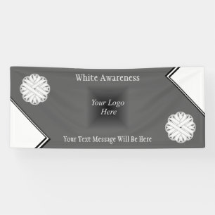 White Blume Ribbon von Kenneth Yoncich Banner