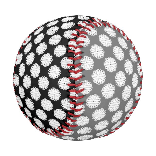 White Blume Ribbon von Kenneth Yoncich Baseball (Schrägansicht)