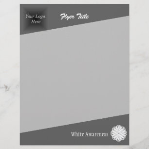 White Blume Ribbon von Kenneth Yoncich Flyer