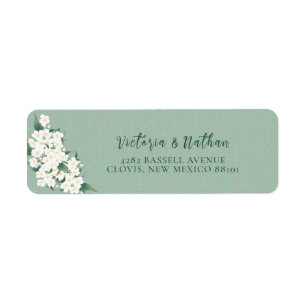 White Blume Sage Green Chinoiserie Cloud Pattern