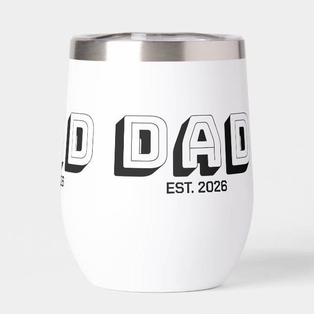 White Bold Varsity Established Dad (Rückseite)