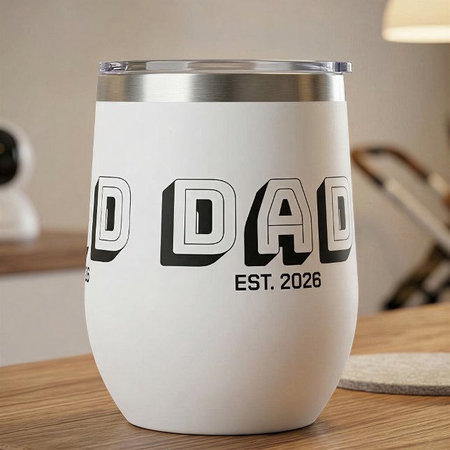 White Bold Varsity Established Dad (Von Creator hochgeladen)