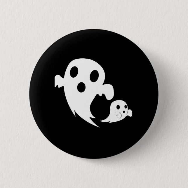 White Boo Button (Vorderseite)