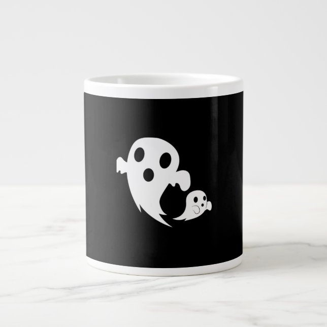 White Boo Jumbo-Tasse (Vorderseite)