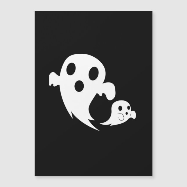 White Boo Magnetkarte (Vorderseite)